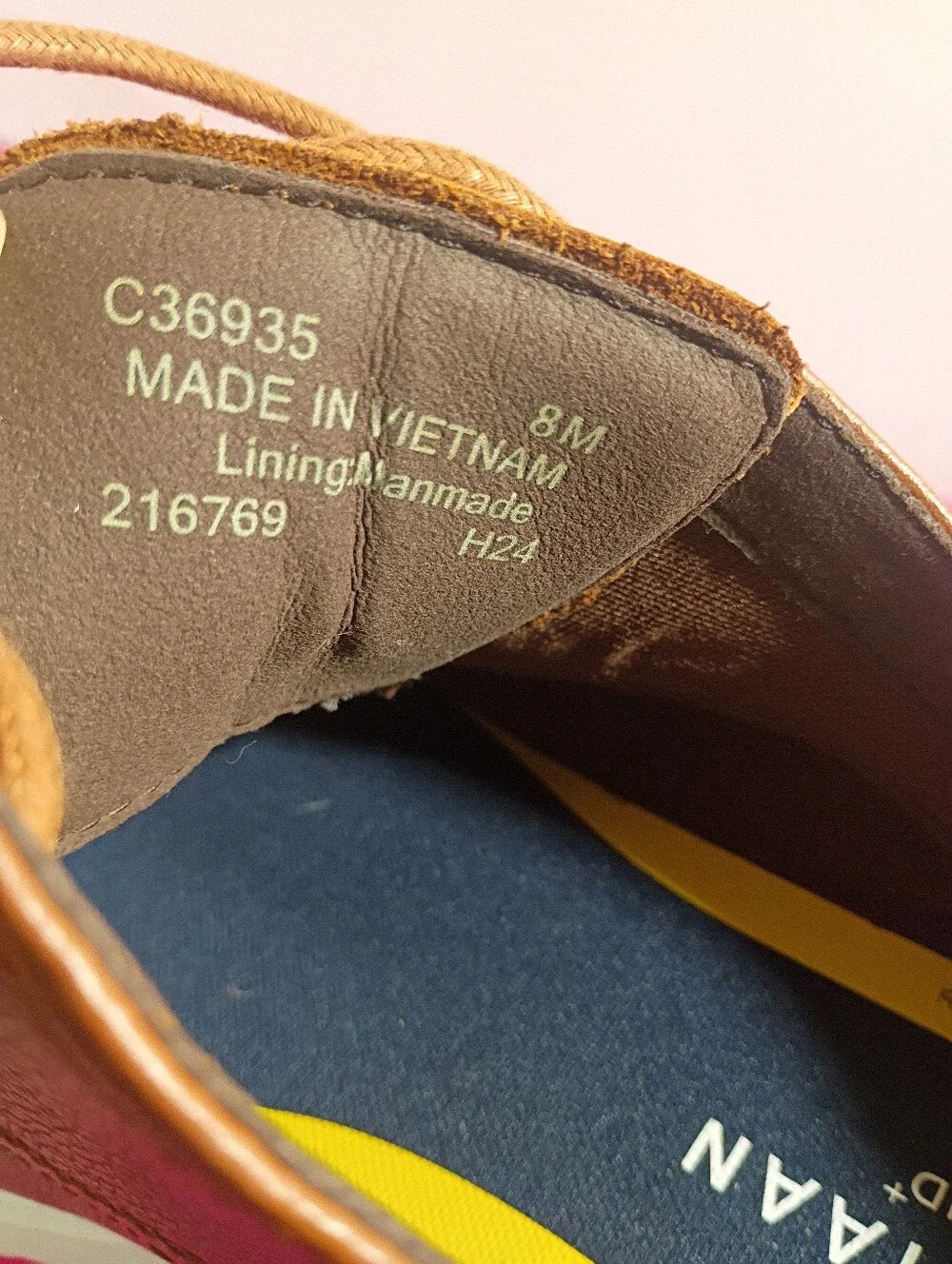 Cole Haan Grand + Plain Toe Oxford Shoes Men's 8M C36935 British Tan Leather New